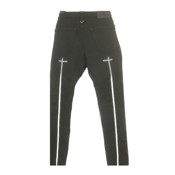 RtA X Mastermind black Embroidered skinny Jeans 31 - Picture 2 of 4